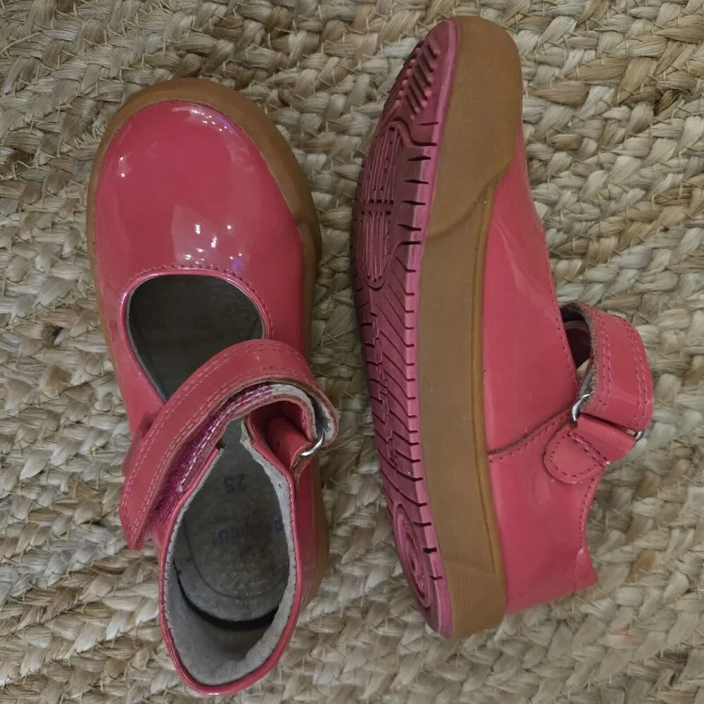 GIRLS PEDIPED FLEX MARYJANE BARBARA PATENT PINK CASUAL COMFORT SHOE 25EU/8-8.5US